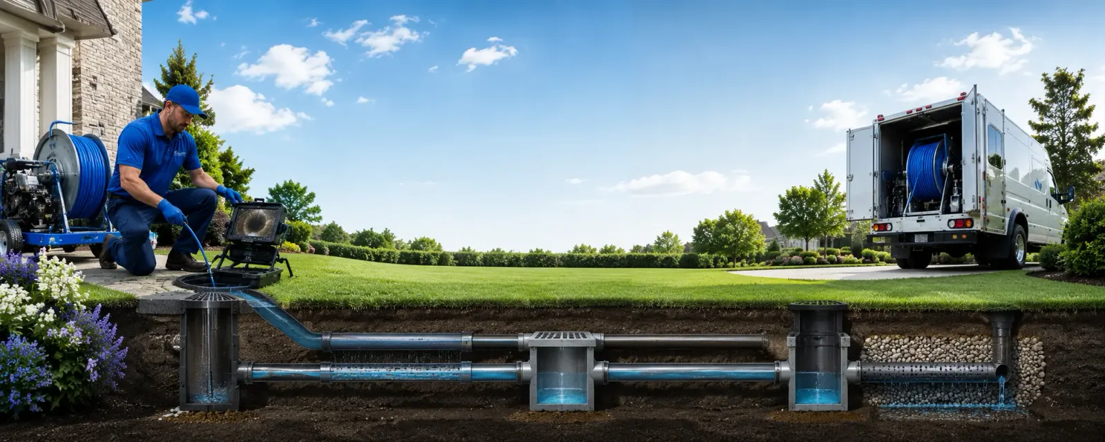 Outdoor drain cleaning information for Leesburg, NJ